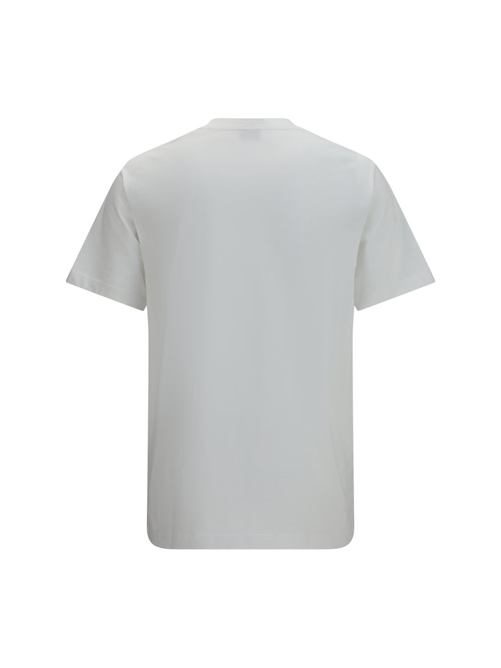Embroidered signature cotton T-shirt 2