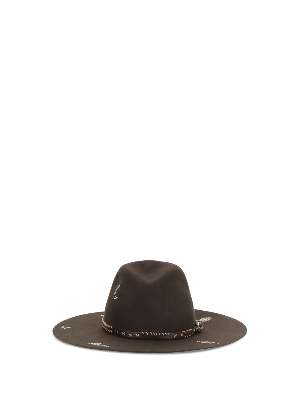 Embroidered wool Fedora 2