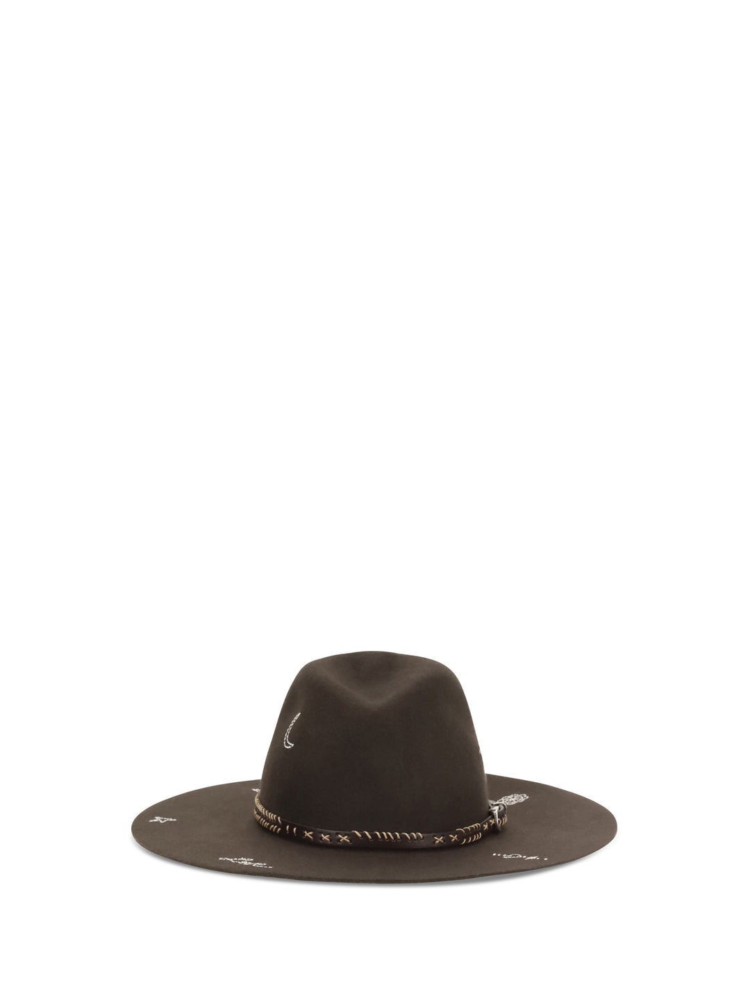 Embroidered wool Fedora 2