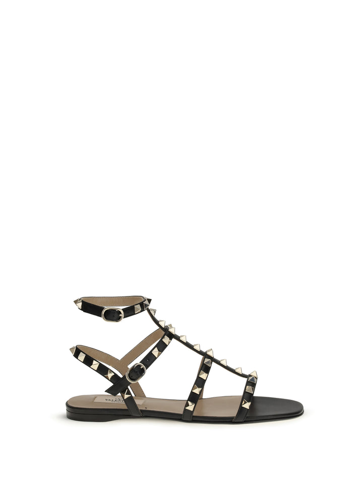 Rockstud leather Sandals 1