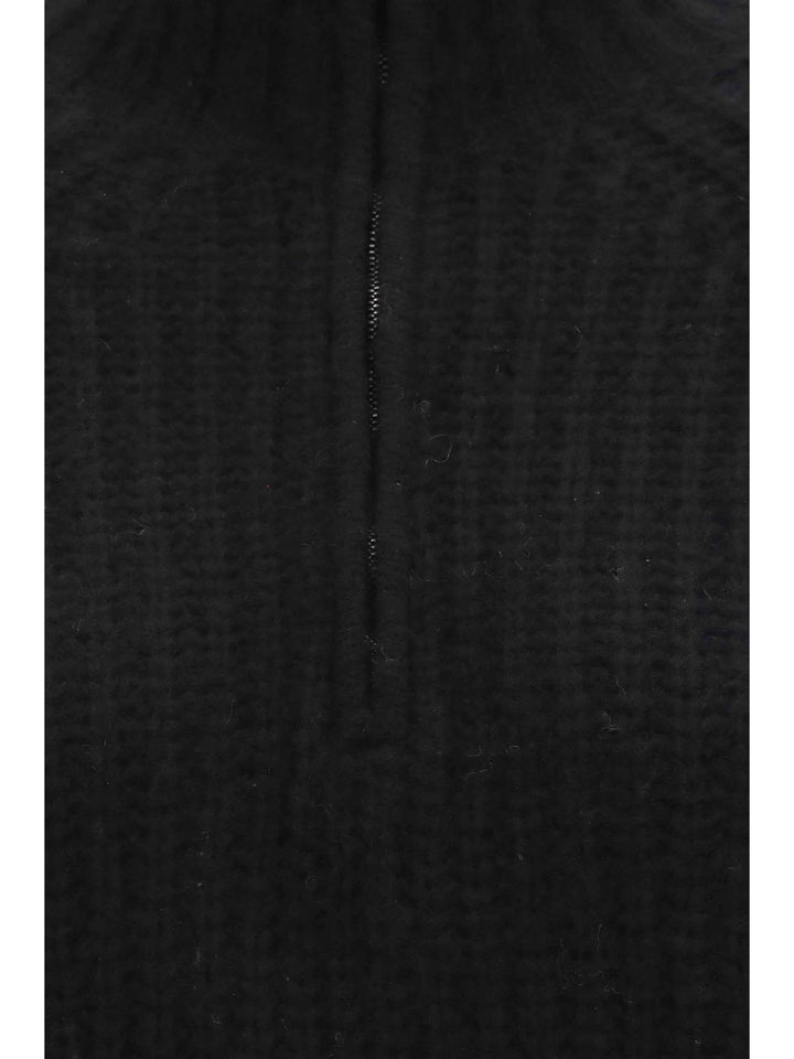 Ribbed Troyer Sweater with zip