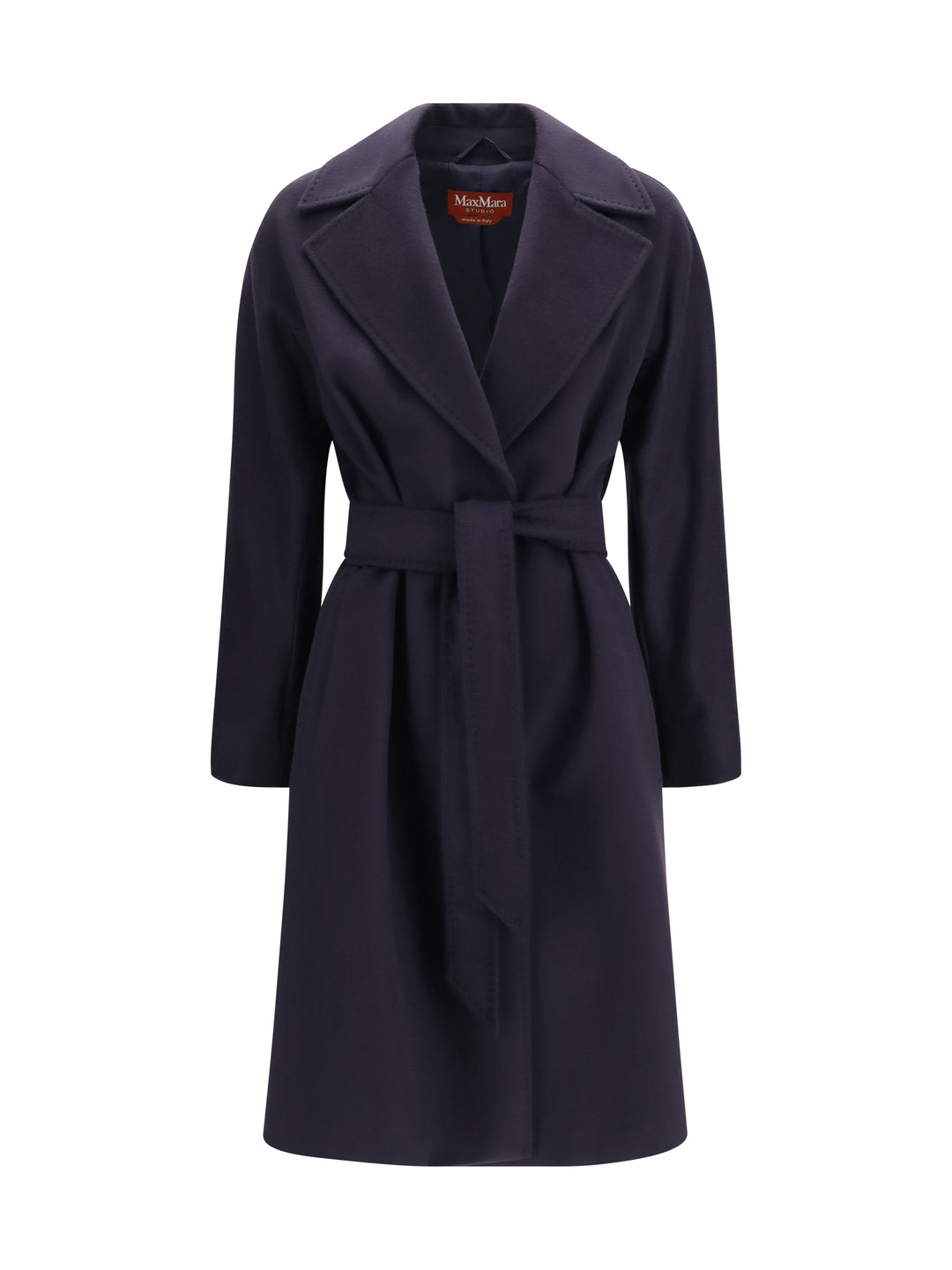 Wool Coat with peak lapels 1