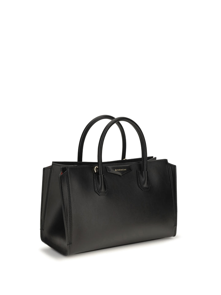 Small Antigona Catchall glossy grained leather Handbag 2