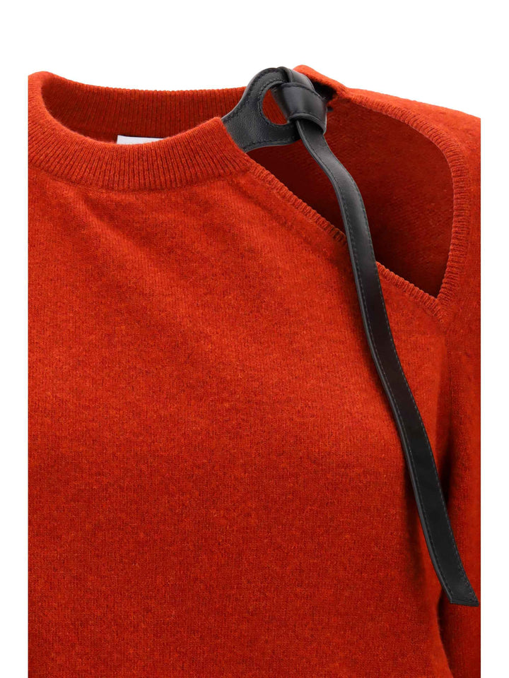 Crewneck Sweater with cut-out detail