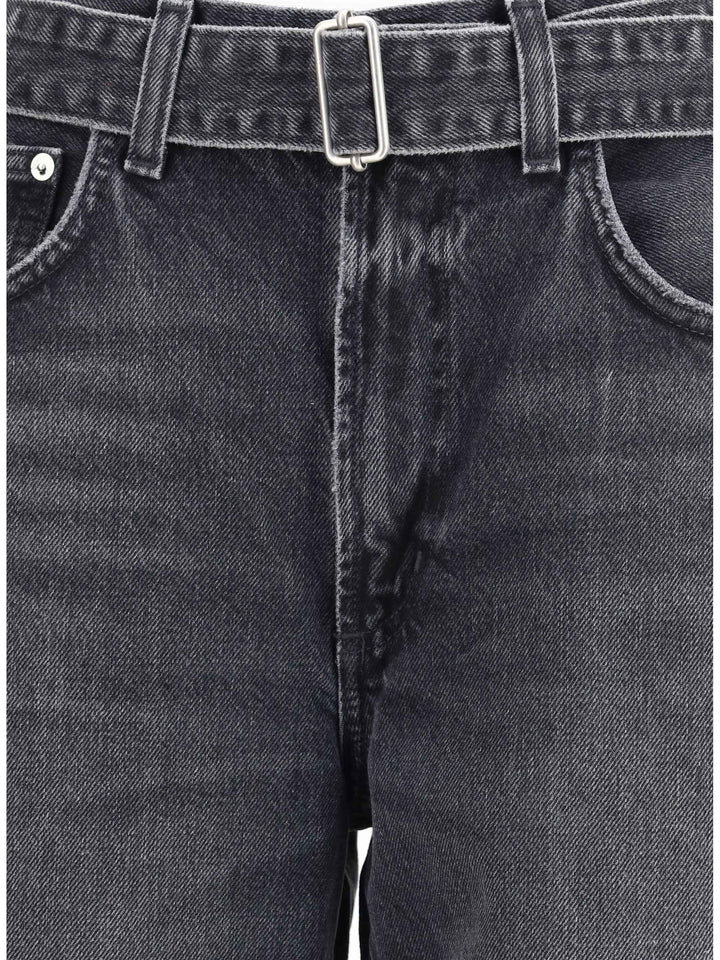 Cuffed Taper wide Jeans