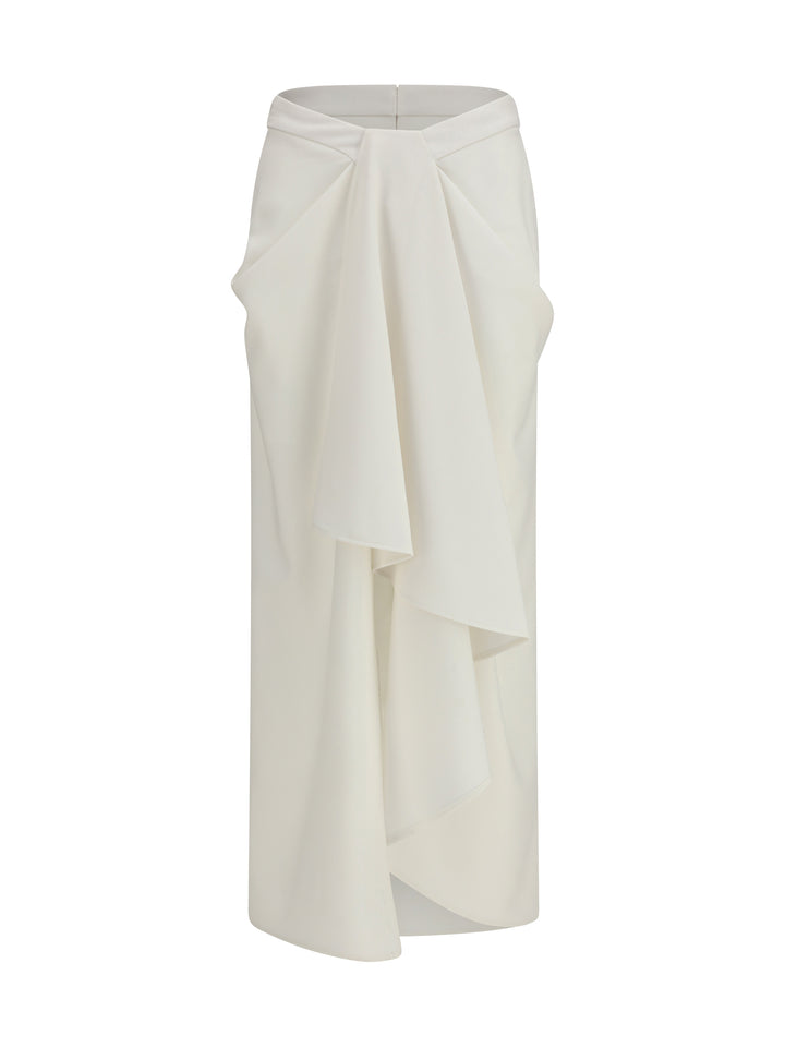 Long draped wool and mohair Skirt 1