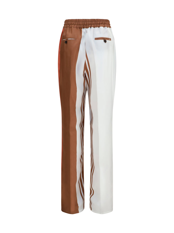 Striped silk Pants 2