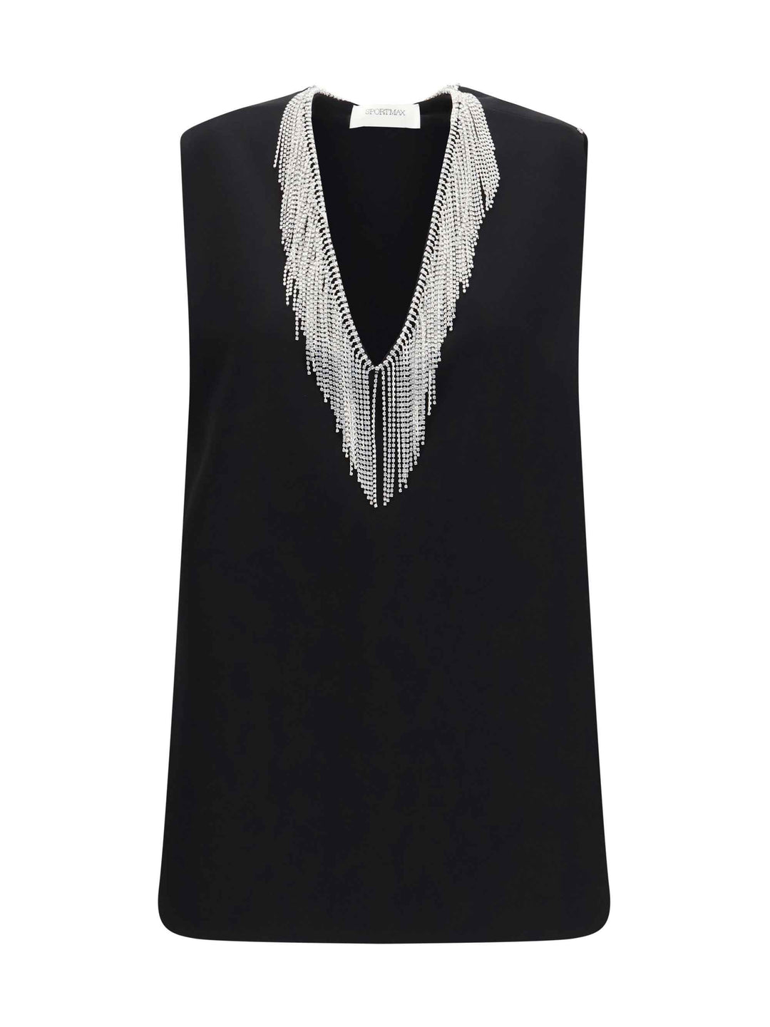 Faglia V-neck Top with crystals