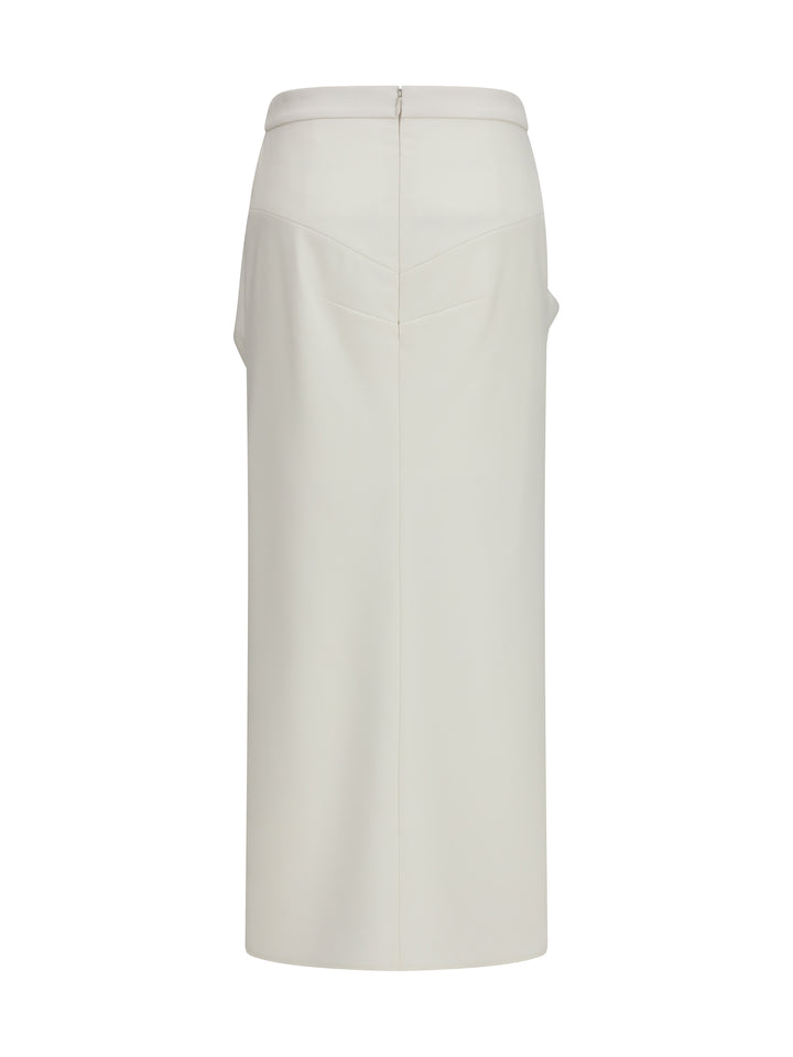 Long draped wool and mohair Skirt 2