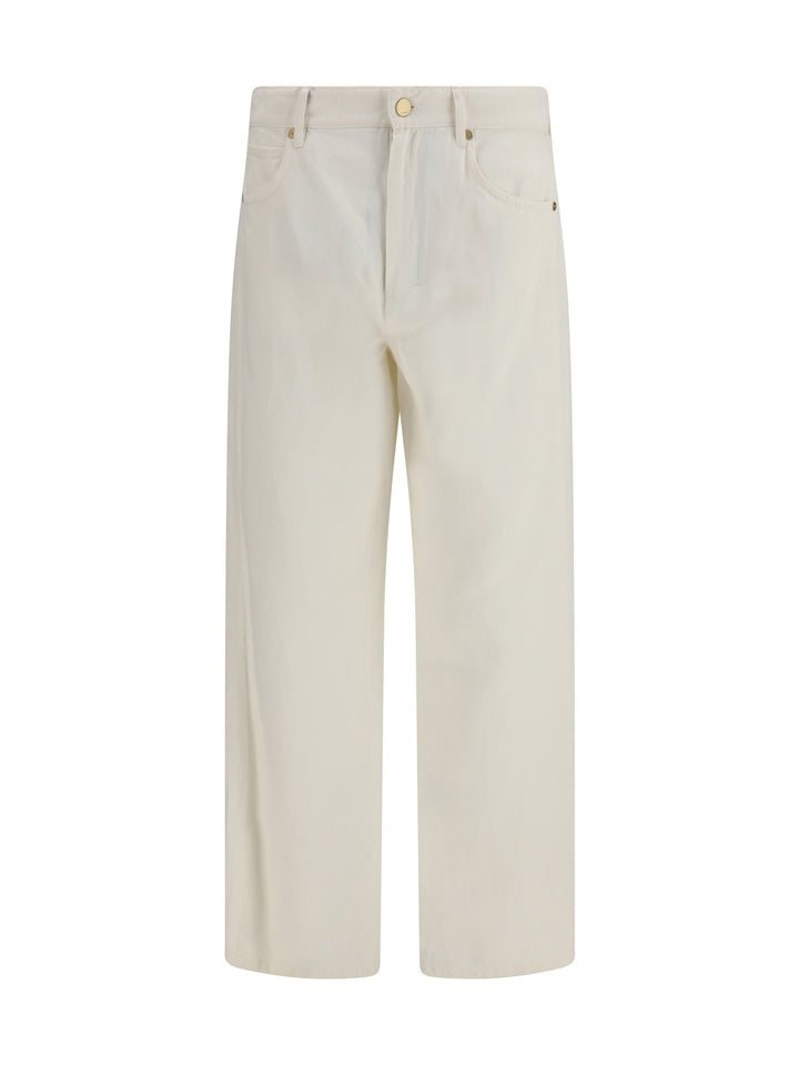 Cotton and linen Pants 1