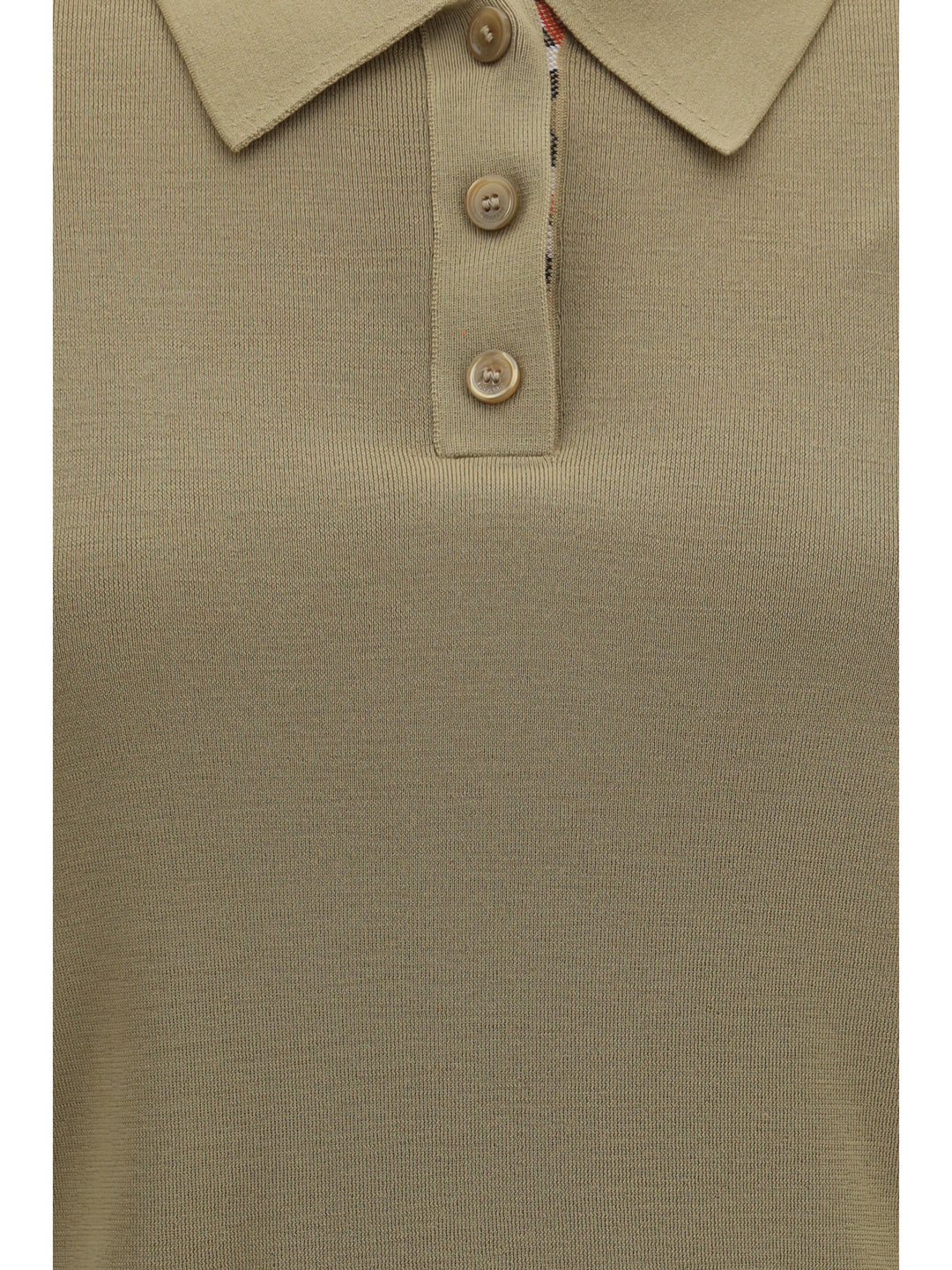 Knit Polo with Check trim 3