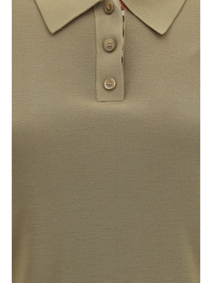 Knit Polo with Check trim 3