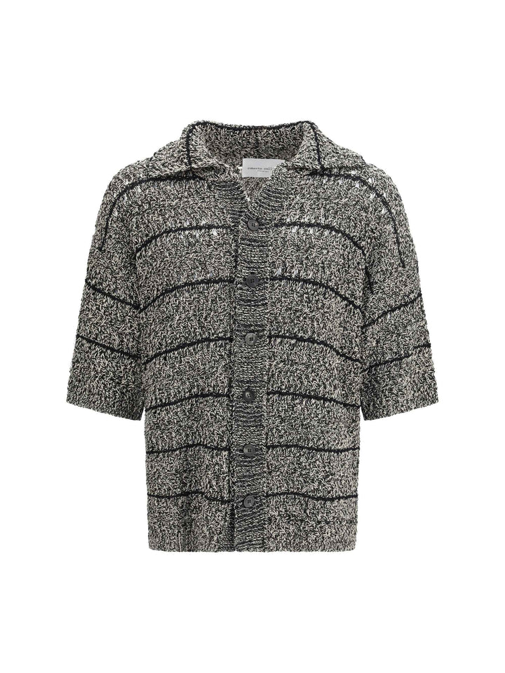 Mouliné texture knit Shirt