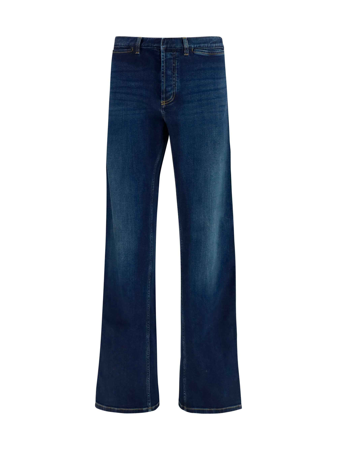 Cotton Jeans with Web stripe
