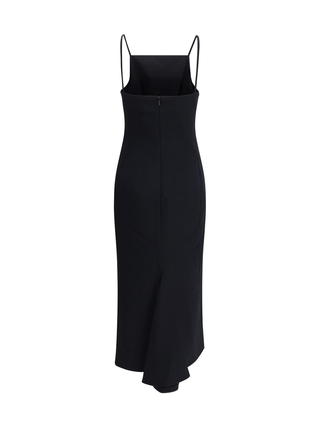 Midi Dress with draped back 2