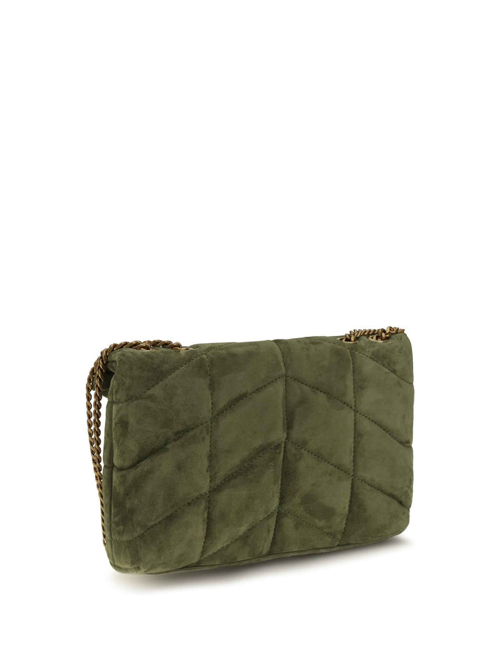 LouLou Puffer Toy suede Shoulder Bag