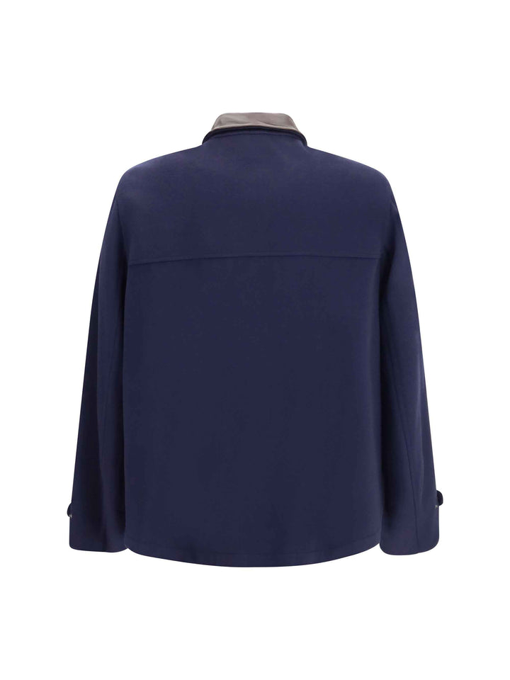 Virgin wool Jacket withnappa inserts