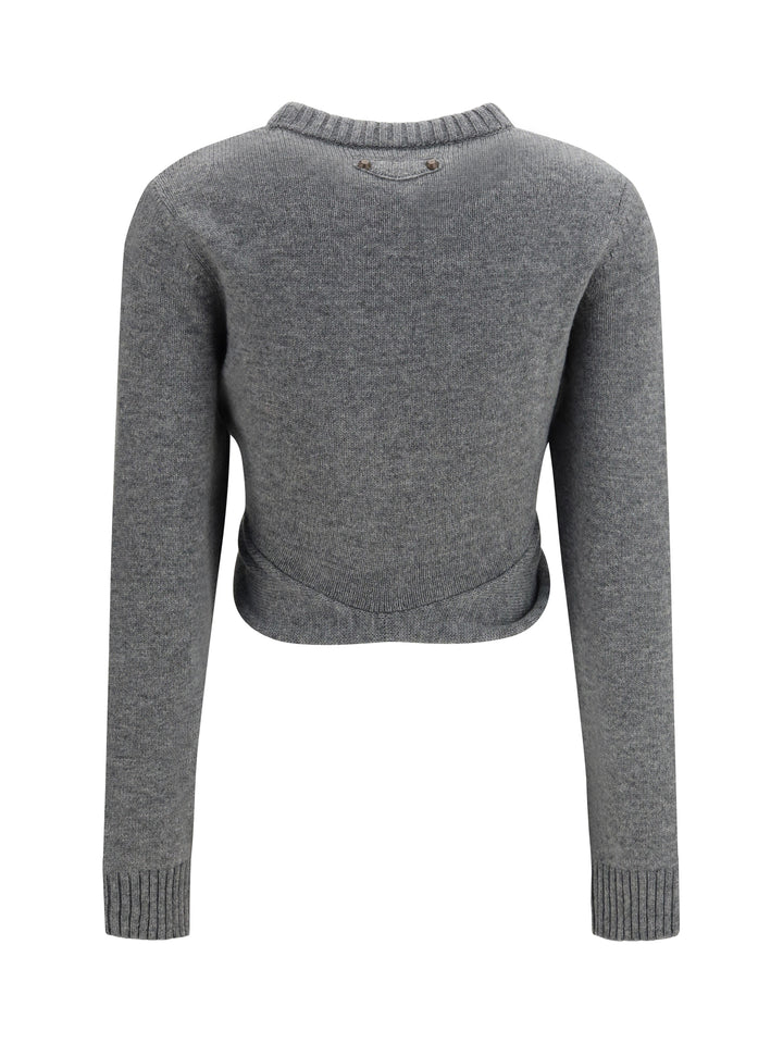 Ruched crewneck Sweater 2