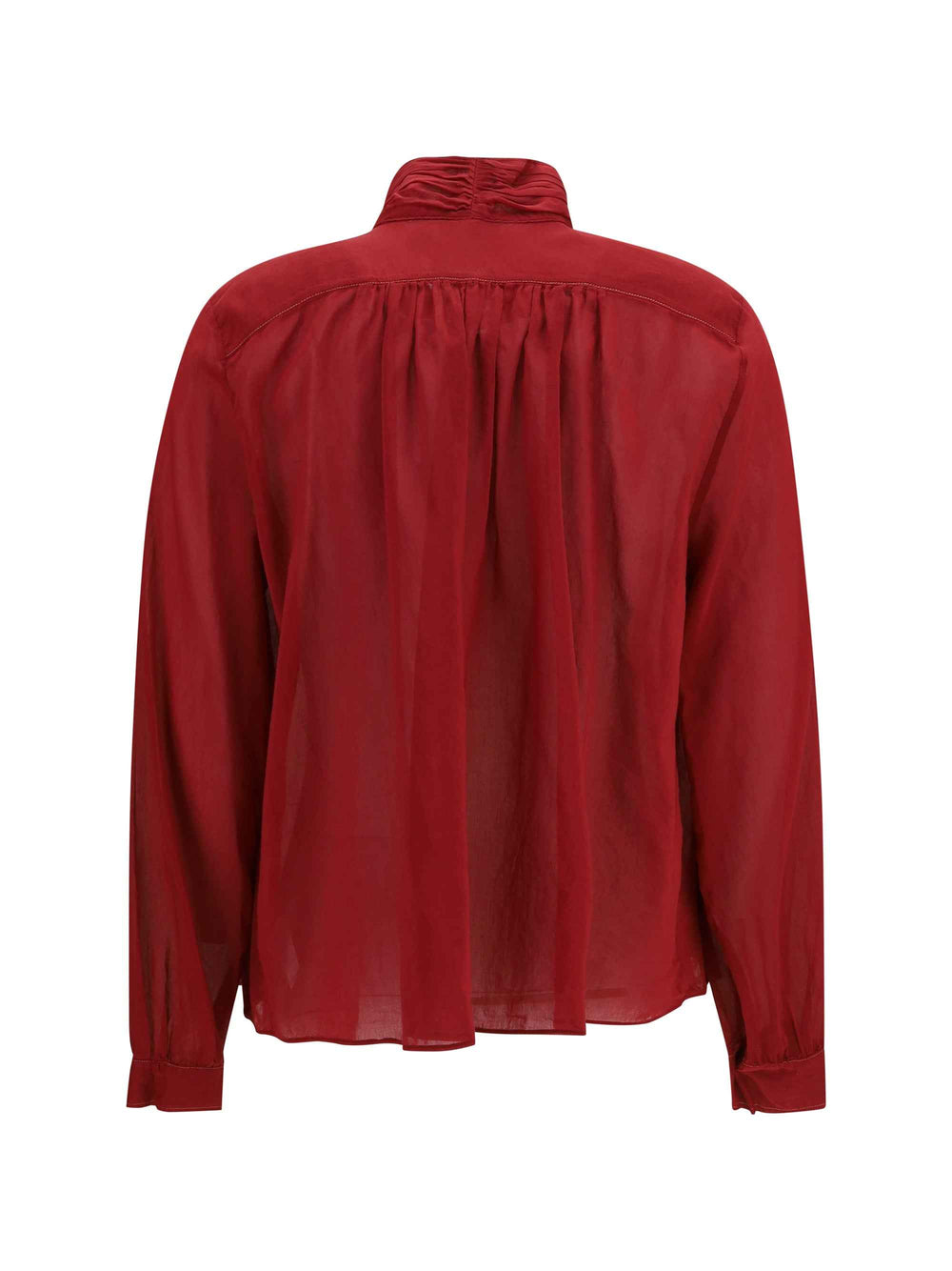 pleated high-neck Blouse