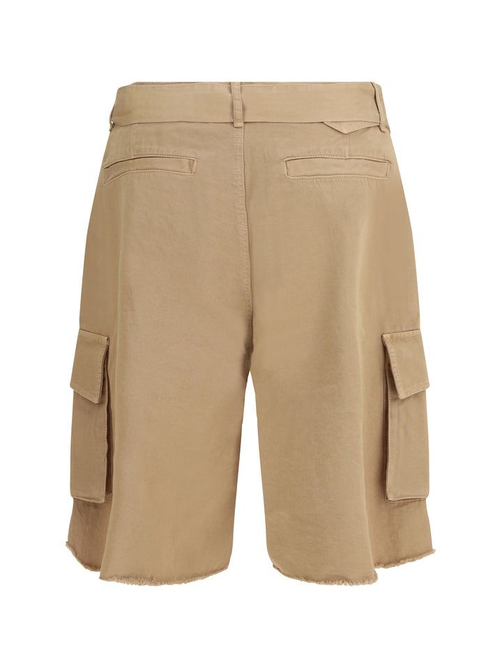 Belted button Cargo Shorts 2