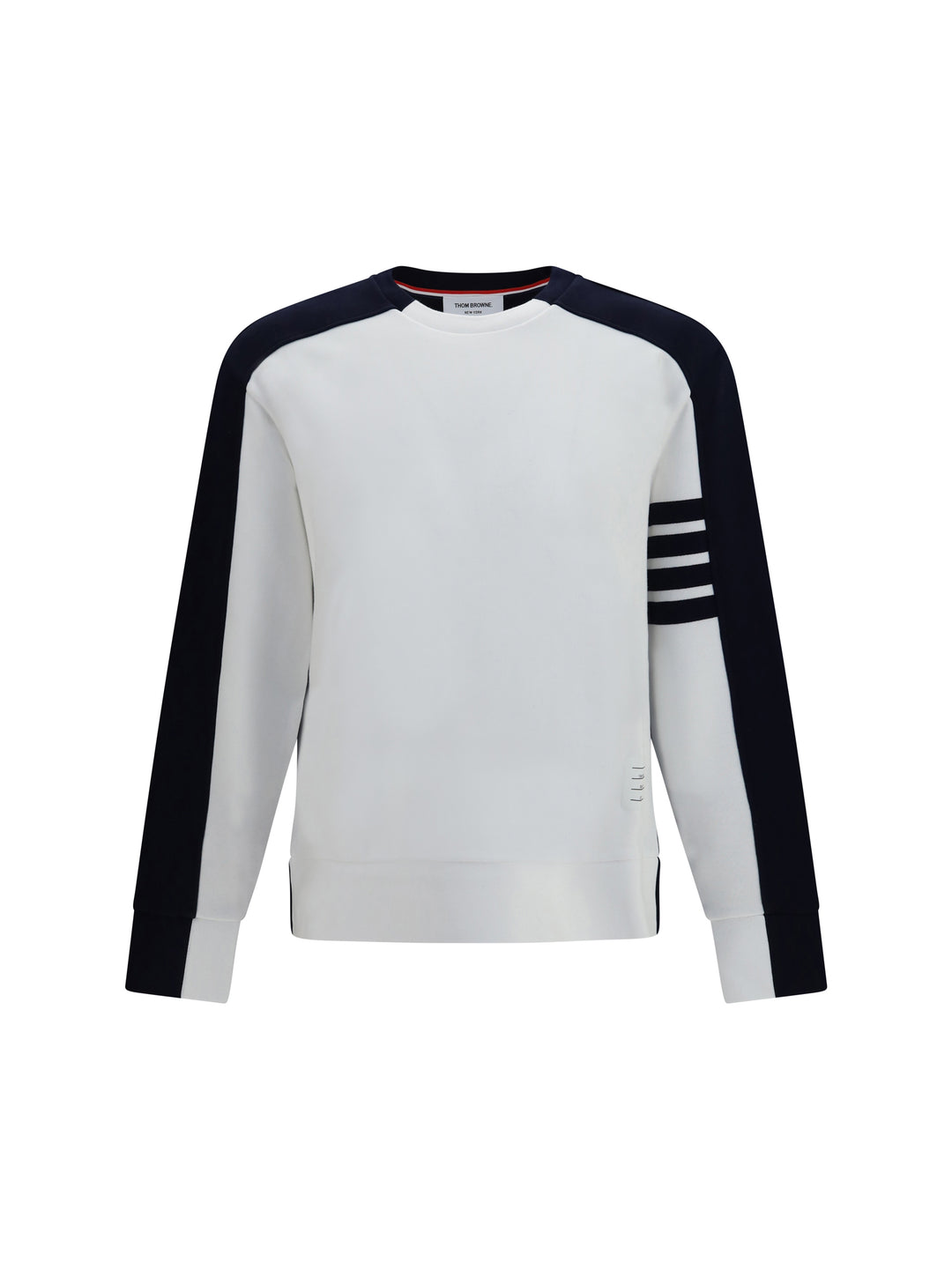 Colorblock Crewneck Sweatshirt with 4-bar detail 1