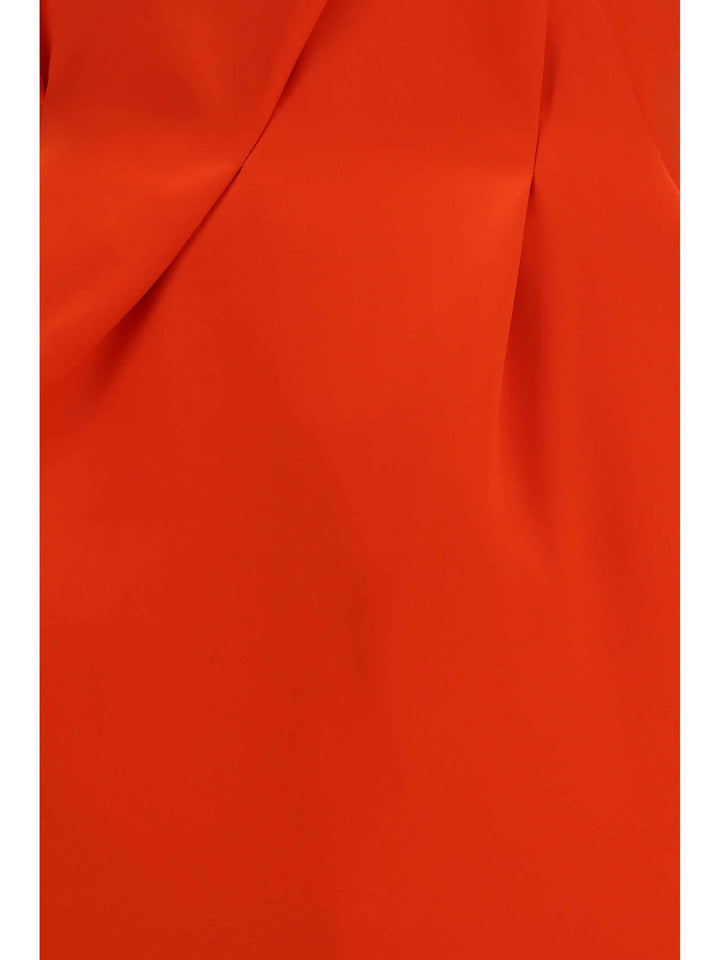 Silk Mini Skirt with ruffled waist