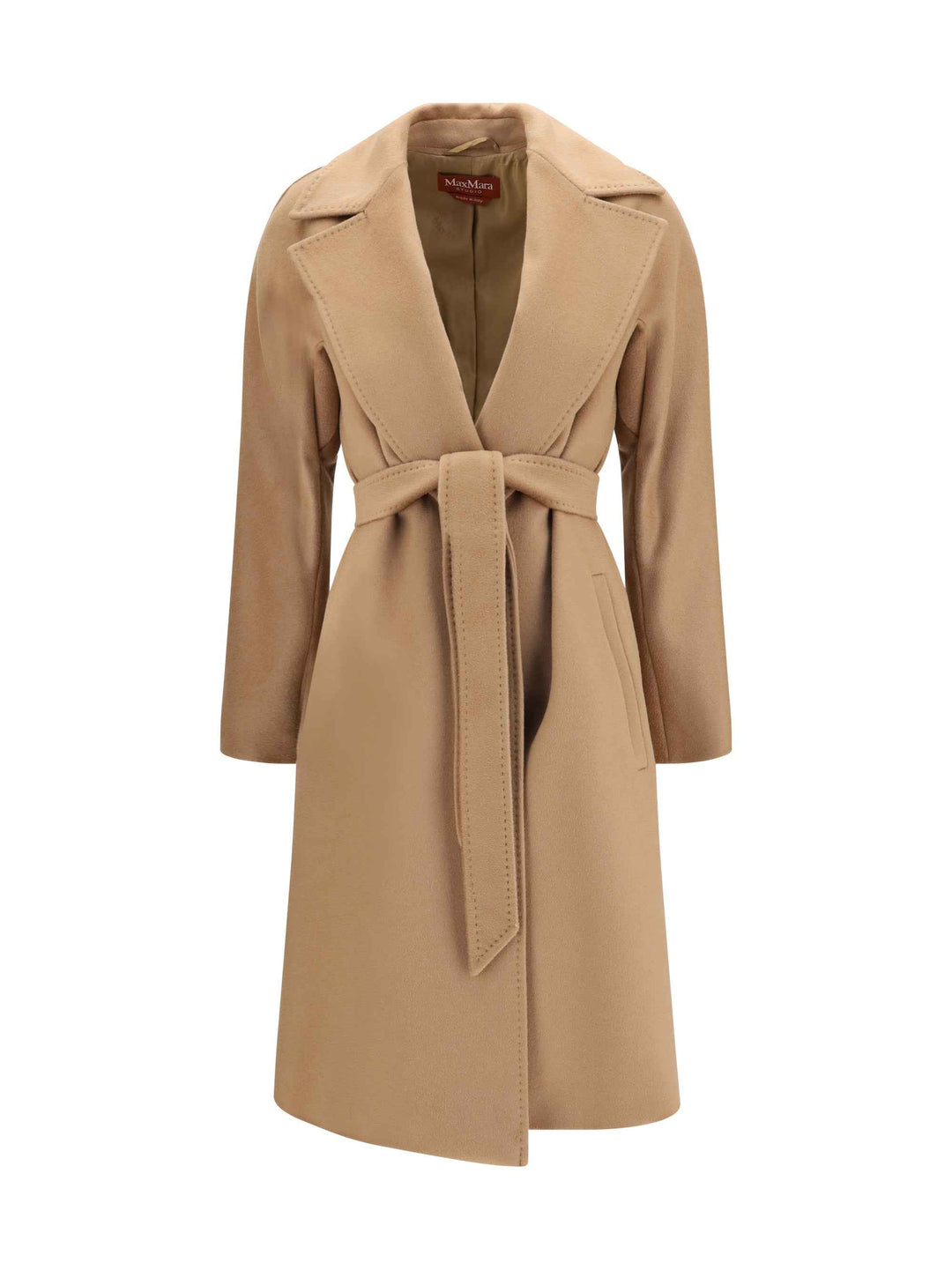 Wool Coat with peak lapels