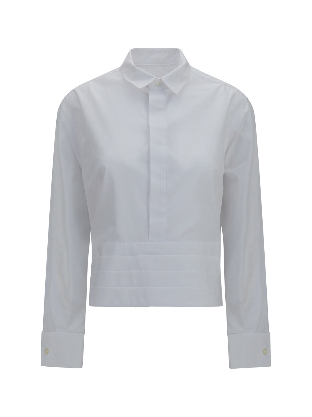 Cotton poplin Shirt with belt 1