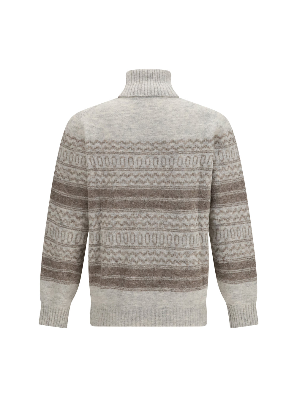 Fair Isle knit turtleneck Sweater 2