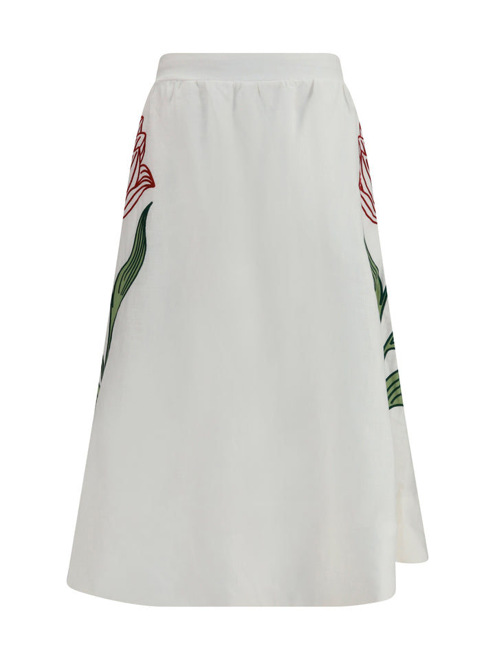 Floral embroidered Skirt 1