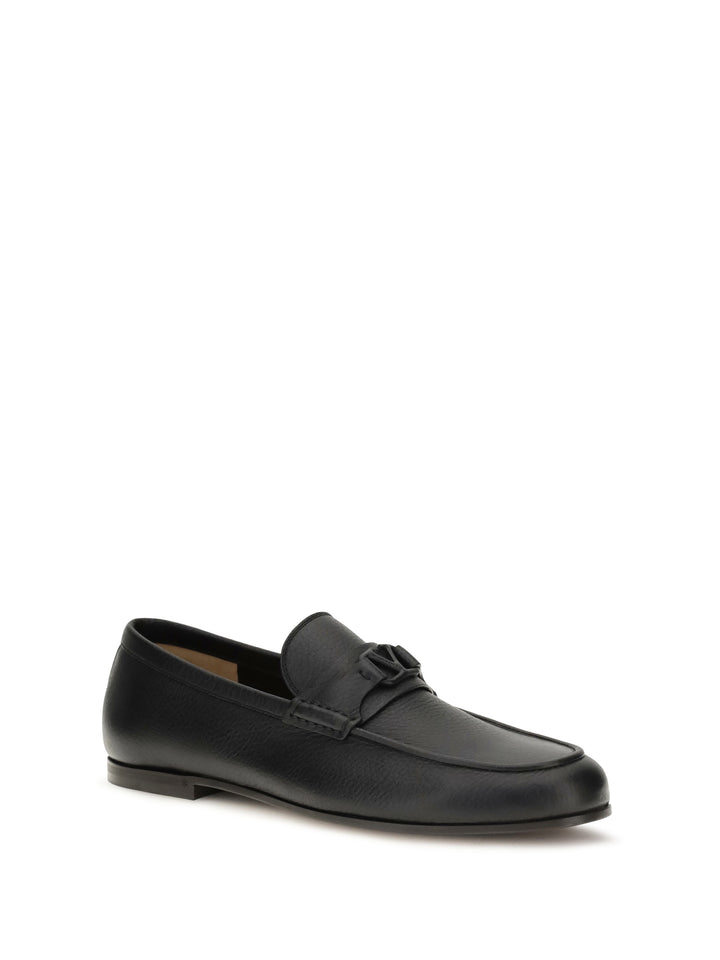 VLogo Signature Loafers in deer leather 2