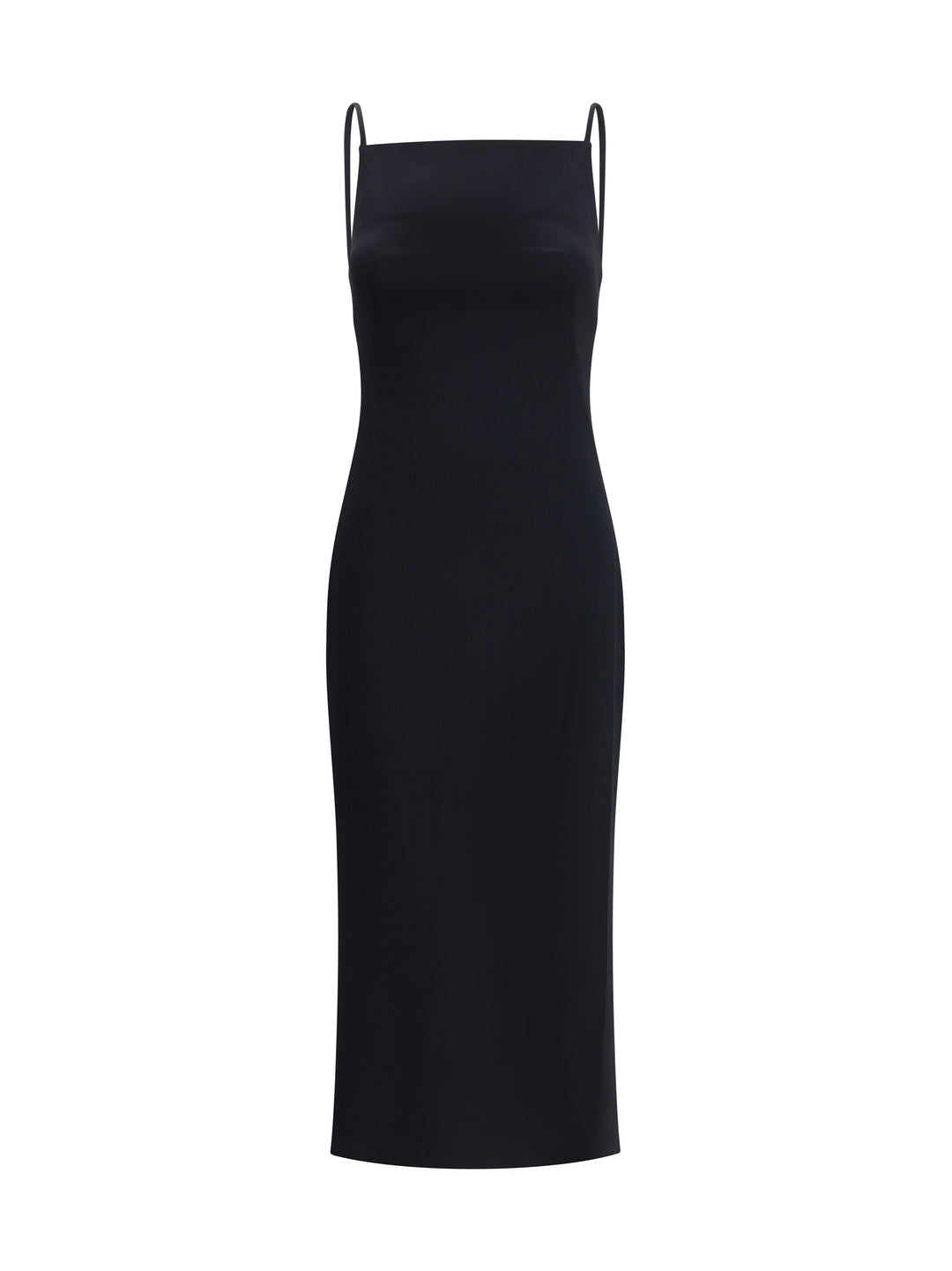 Midi Dress with draped back 1