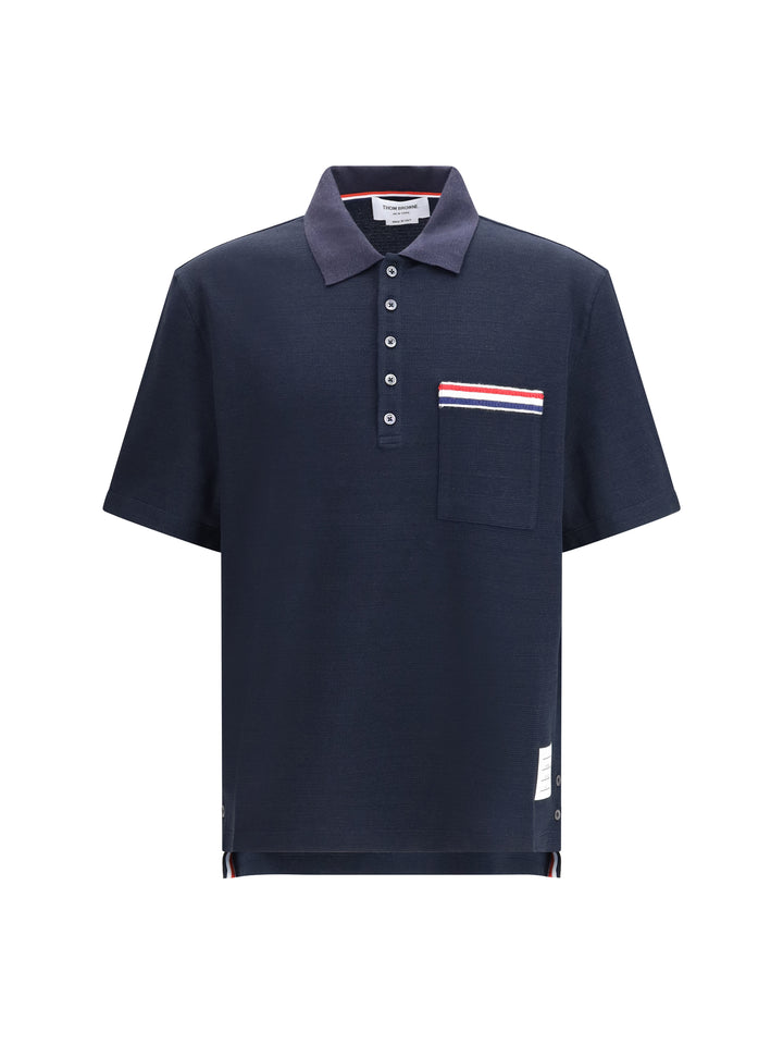 Short-sleeve Polo with chest pocket 1