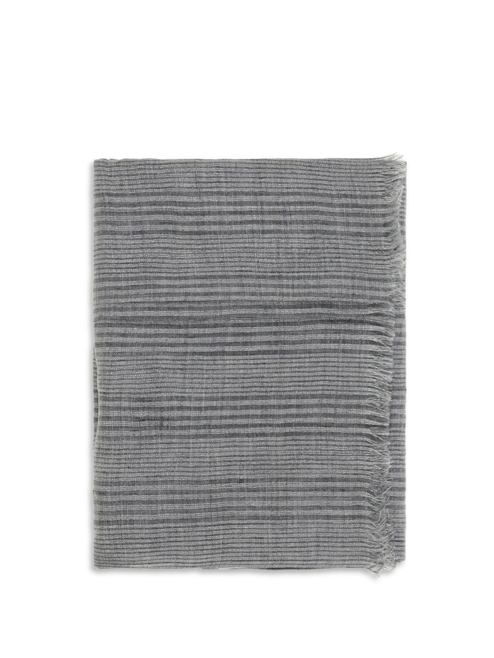 Linen Scarf with lurex details 1
