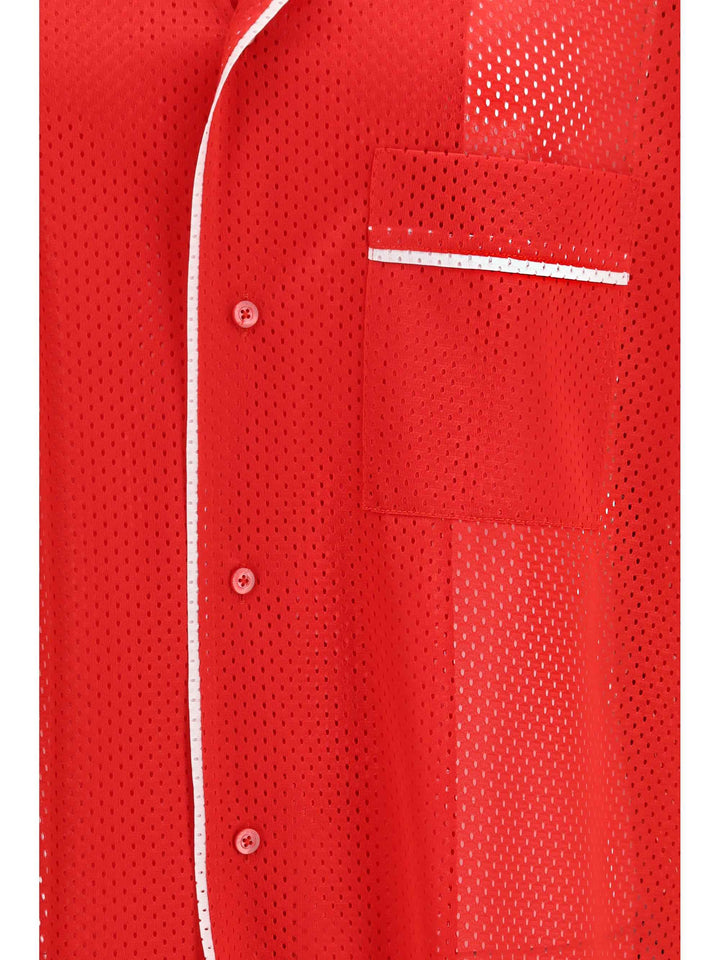 Technical mesh Shirt with reversed 22 print