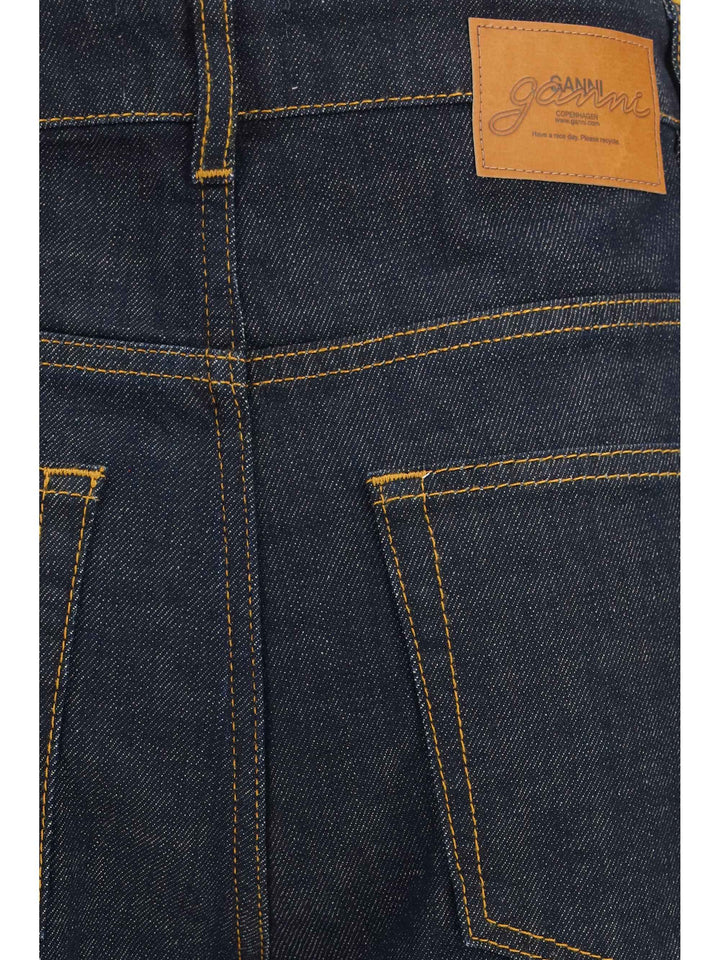 Slub Denim Fold Jeans
