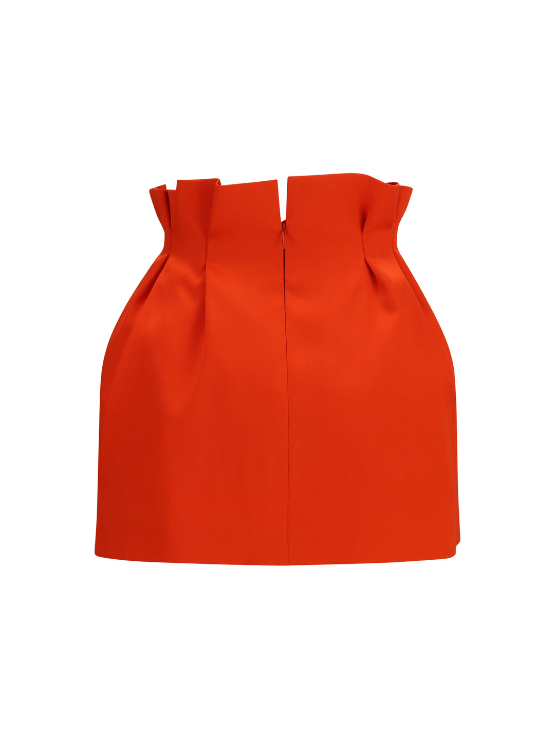 Silk Mini Skirt with ruffled waist 2