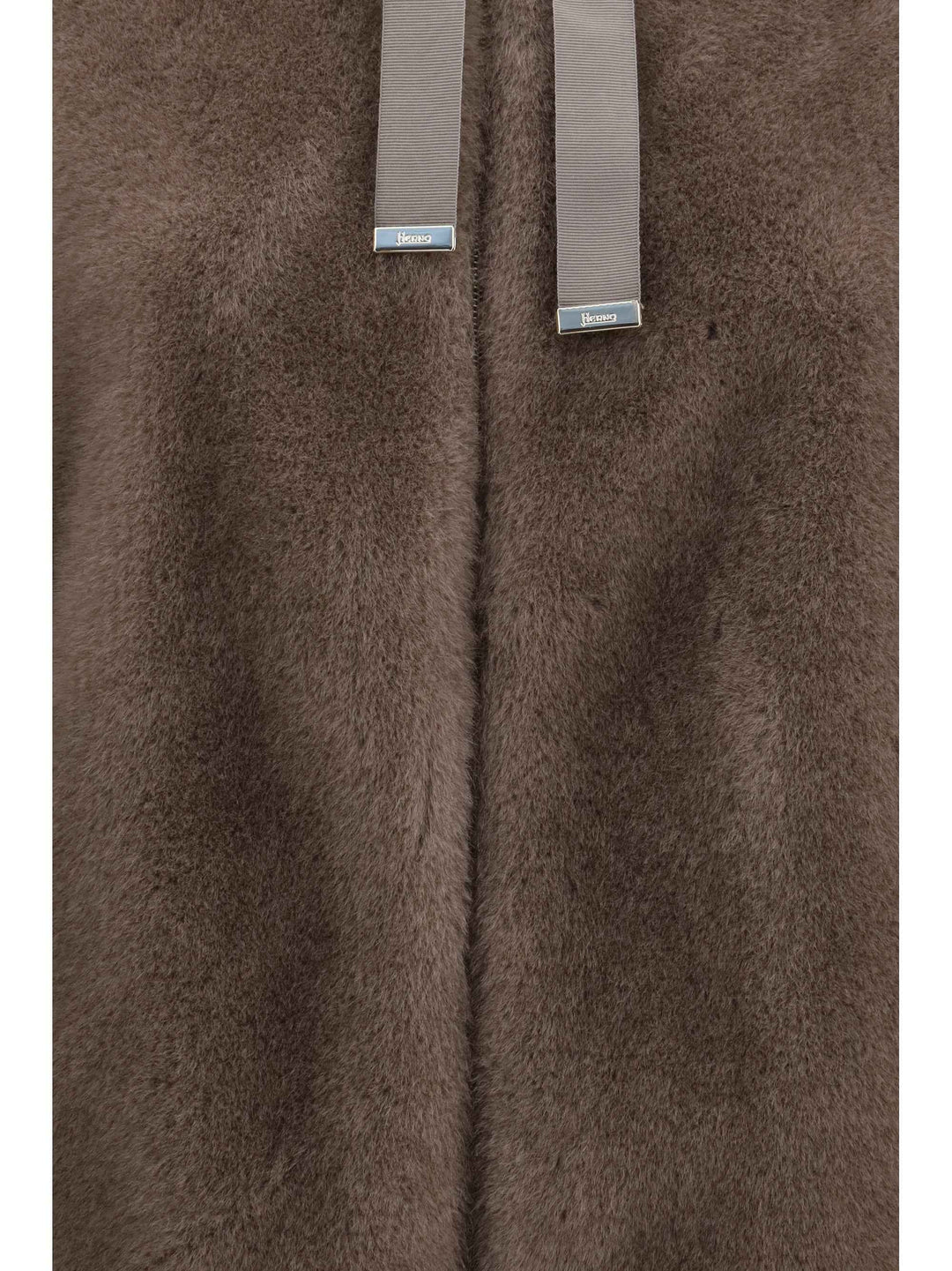 Hooded Jacket in eco-fur