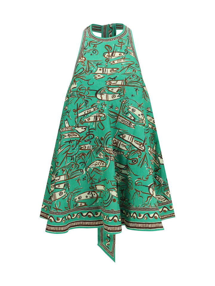 Fish Sticks mini linen Dress