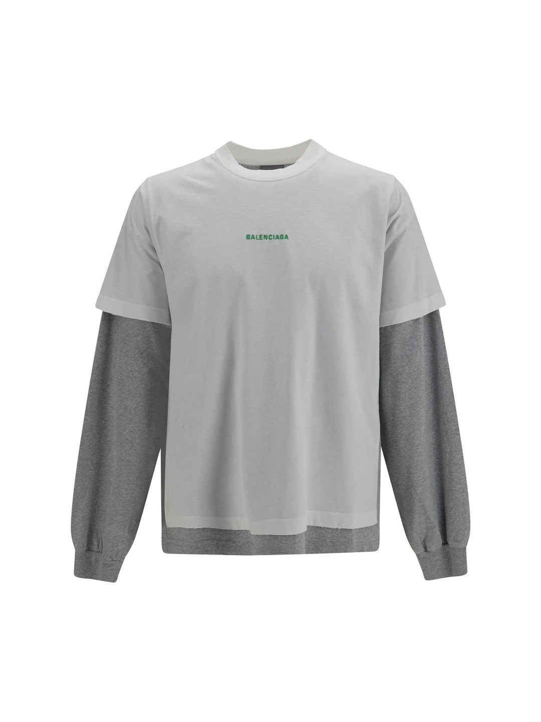 Double-sleeve cotton T-shirt