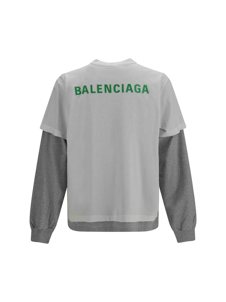 Double-sleeve cotton T-shirt