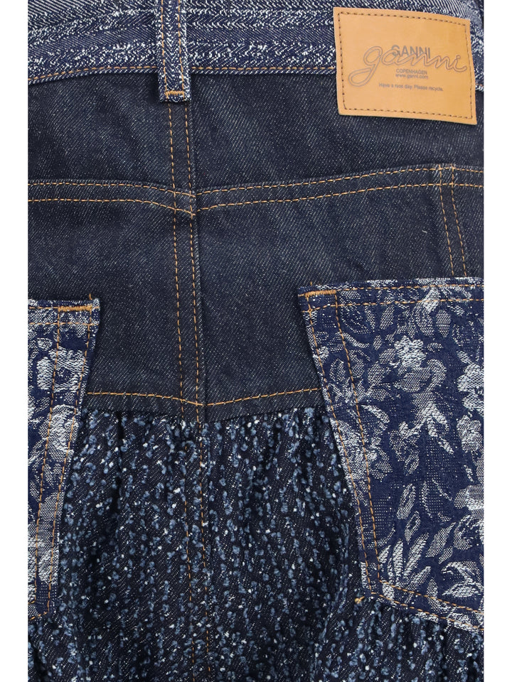 Embroidered Corset balloon Jeans 3