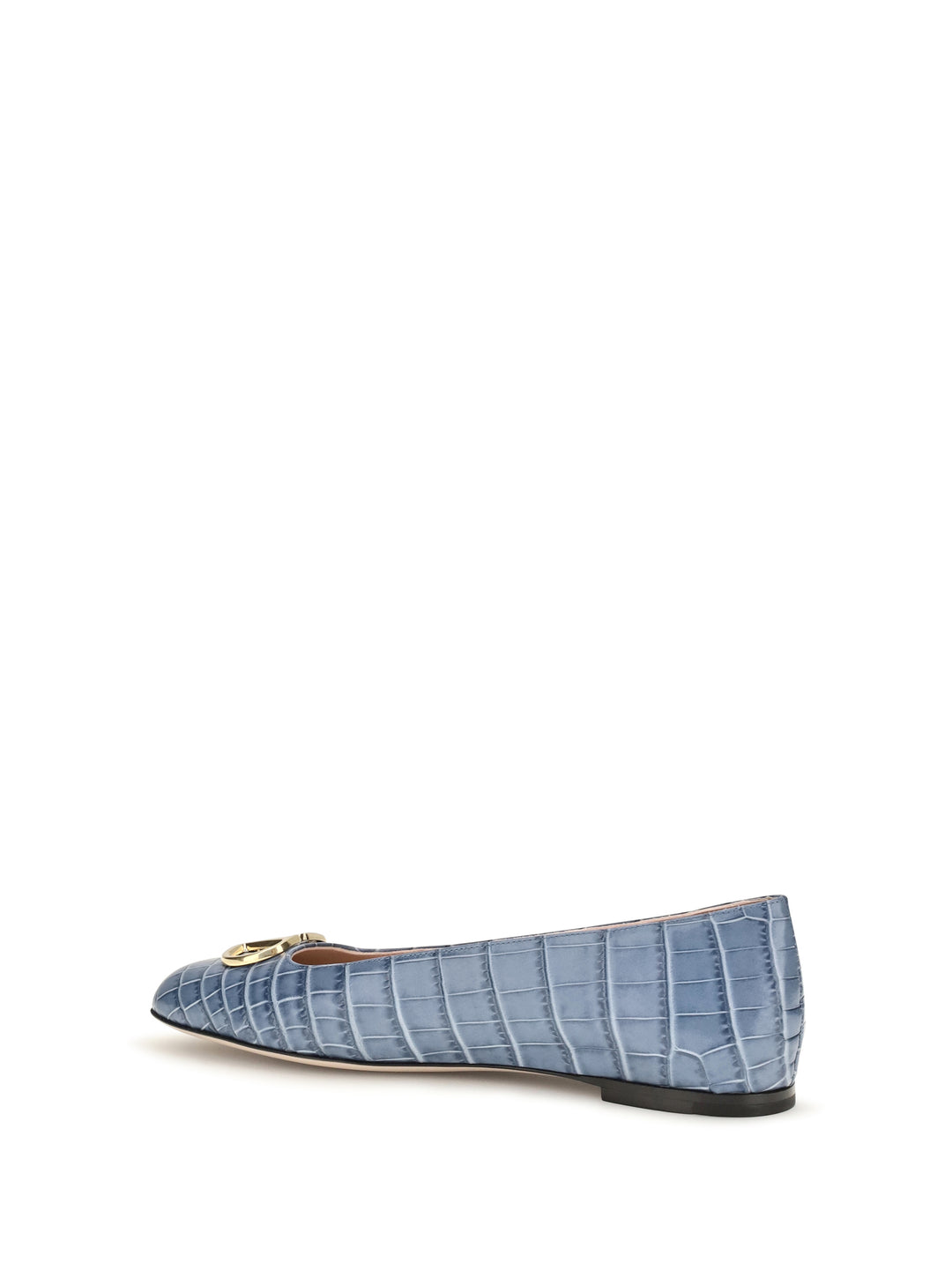 VLogo Signature croc-effect Ballerinas 3