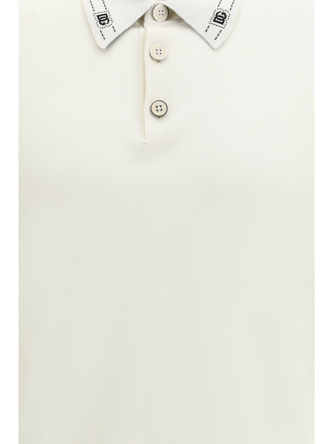 Silk Polo with collar and short sleeves 3