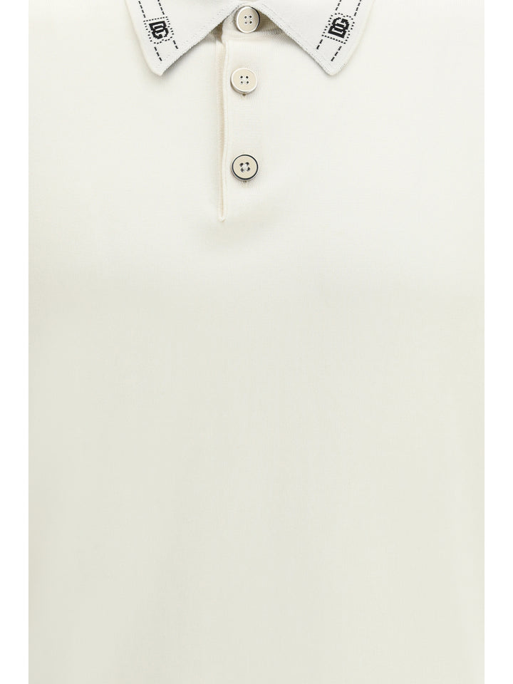 Silk Polo with collar and short sleeves 3
