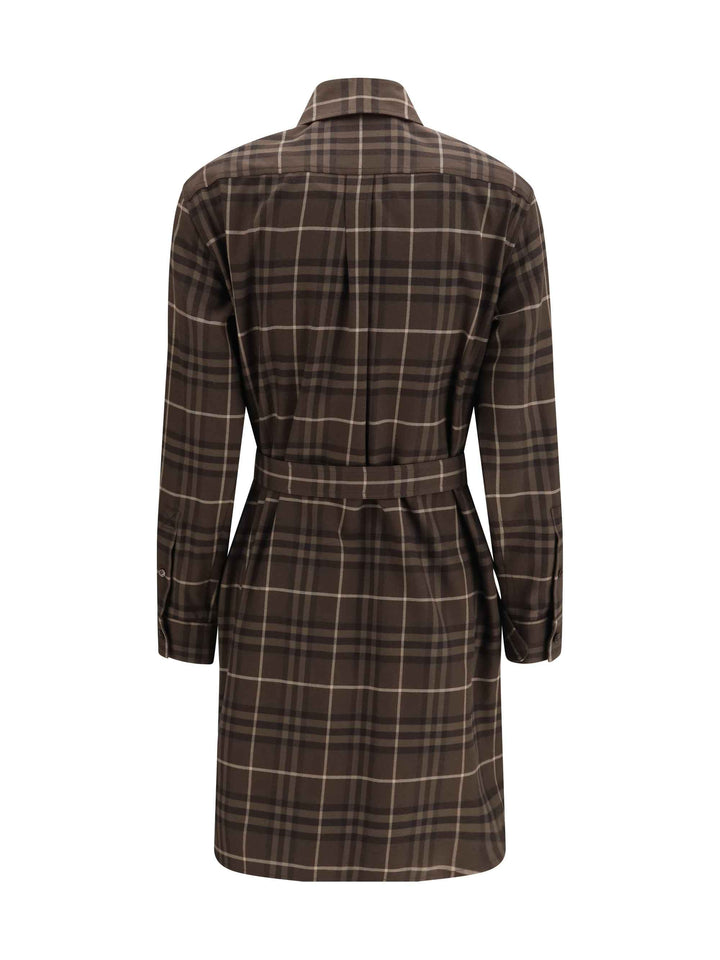 Check cotton shirt Dress