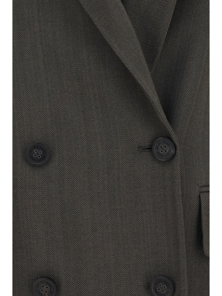 Double-breasted Blazer with drawstring 3