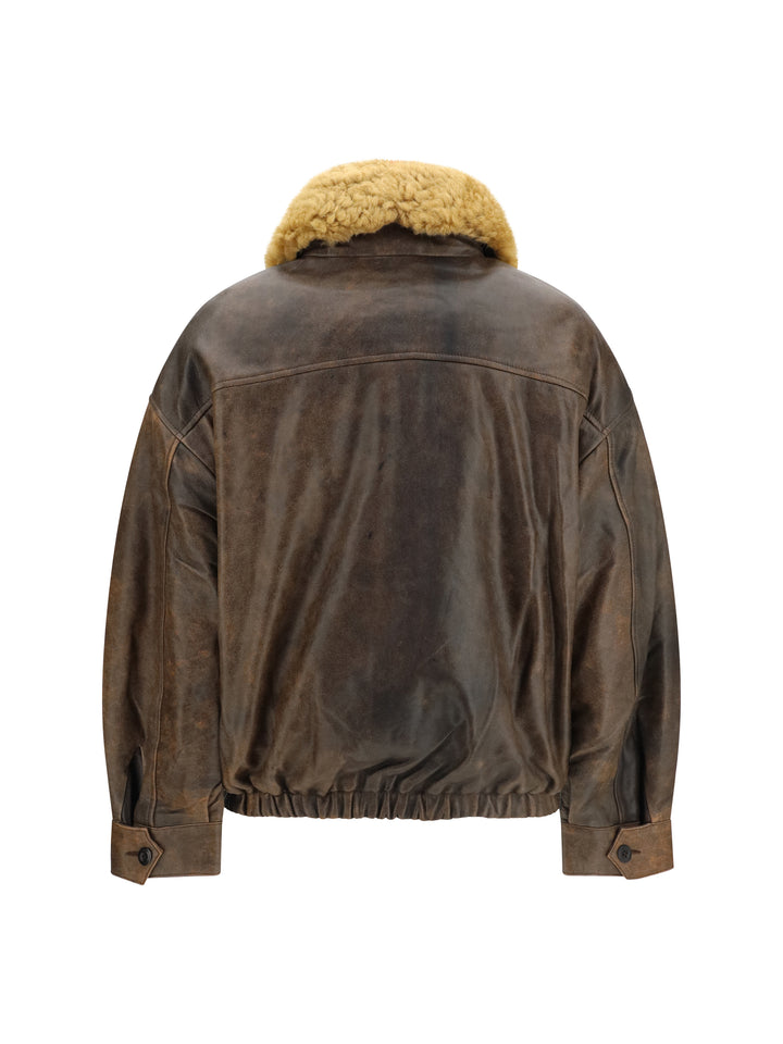 Leather Bomber Jacket 2