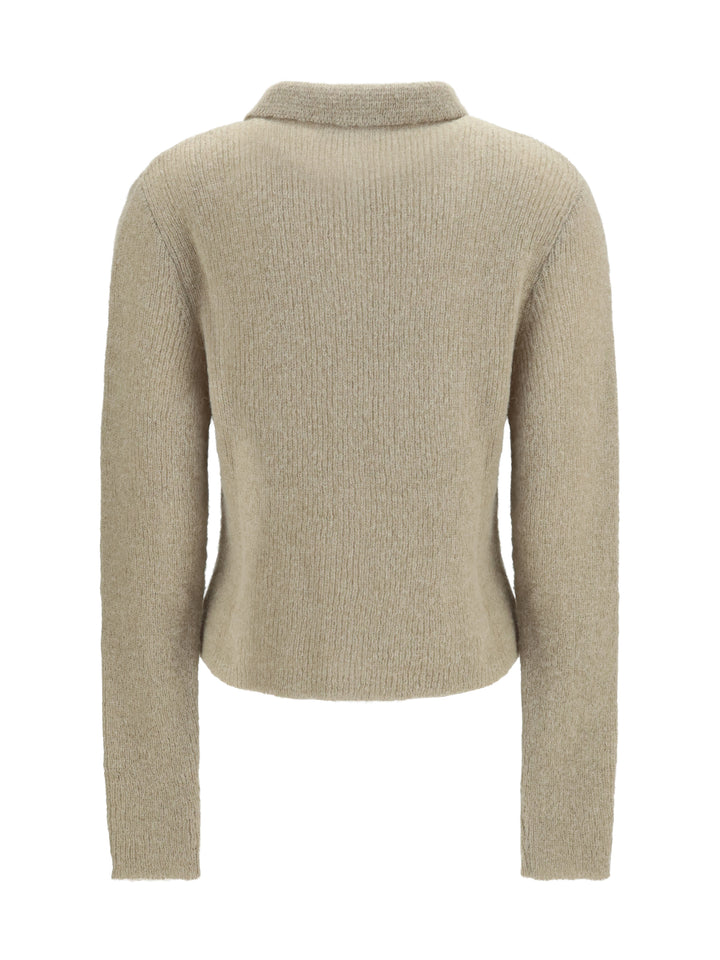 Polo Collar Sweater with buttons 2