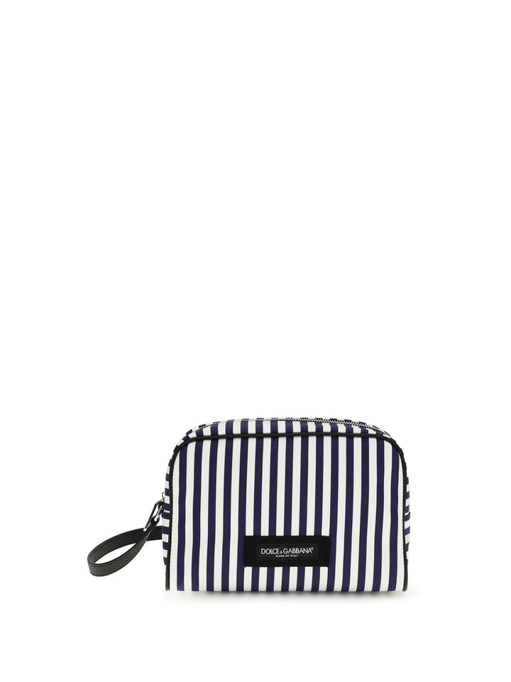 Striped poplin Handbag 1